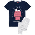 Front - Peanuts Womens/Ladies Snoopy Long Pyjama Set