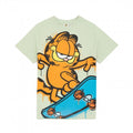 Front - Garfield Childrens/Kids Skateboard T-Shirt