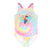 Front - Barbie Girls Tie Dye One Piece Swimsuit