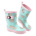 Front - Pusheen Girls Repeat Print Garden Wellies