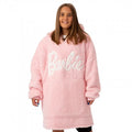 Front - Barbie Womens/Ladies Sherpa Hoodie Blanket