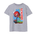 Front - Sonic The Hedgehog Childrens/Kids Knuckles Short-Sleeved T-Shirt