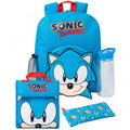 Front - Sonic The Hedgehog Logo Backpack Set