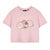 Front - Pusheen Womens/Ladies Peachy Short-Sleeved Crop T-Shirt