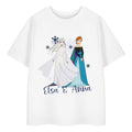 Front - Frozen Girls Anna And Elsa T-Shirt