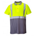 Front - Portwest Mens Hi-Vis Two Tone Polo Shirt