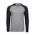 Front - Tee Jays Mens Long Sleeve Baseball T-Shirt