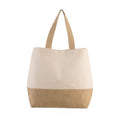 Front - Kimood Canvas And Jute Shopper Bag