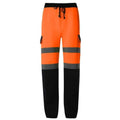 Front - Yoko Mens Hi-Vis Jogging Bottoms