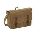 Front - Quadra Heritage Leather Trim Messenger Bag