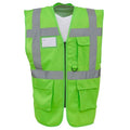 Front - Yoko Unisex Adult Executive Hi-Vis Waistcoat