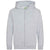 Front - Awdis Childrens/Kids Heather Full Zip Hoodie