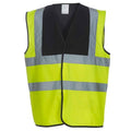 Front - Yoko Mens Band & Brace Hi-Vis Waistcoat