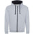 Front - Awdis Mens Varsity Heather Full Zip Hoodie