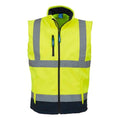 Front - Yoko Unisex Adult Softshell Hi-Vis Gilet