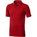 Front - Elevate Mens Calgary Short Sleeve Polo