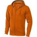 Front - Elevate Mens Arora Hooded Full Zip Sweater