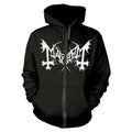 Front - Mayhem Unisex Adult De Mysteriis Dom Sathanas Full Zip Hoodie