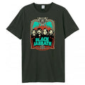 Front - RockSax Unisex Adult Flames Black Sabbath Vintage T-Shirt