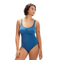 Front - Speedo Womens/Ladies AquaNite Shaping One Piece Swimsuit