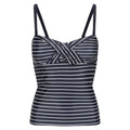 Front - Regatta Womens/Ladies Aceana III Striped Tankini Top