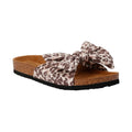 Front - Regatta Womens/Ladies Ava Leopard Bow Strap Sandals