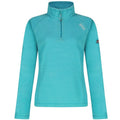 Warm Taupe-Blanc De Blanc - Front - Regatta Great Outdoors Womens-Ladies Montes Half Zip Fleece Top