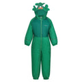 Jelly Bean - Front - Regatta Childrens-Kids Mudplay III Dinosaur Waterproof Puddle Suit