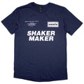 Front - Oasis Unisex Adult Shakermaker Tracklisting T-Shirt