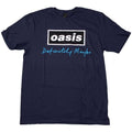 Front - Oasis Unisex Adult Definitely Maybe Text Logo T-Shirt