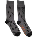 Front - AC/DC Unisex Adult Back In Black Bolts Socks