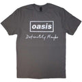 Front - Oasis Unisex Adult Definitely Maybe Text Logo Distressed T-Shirt