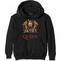 Front - Queen Unisex Adult Classic Crest Hoodie