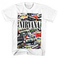 Front - Nirvana Unisex Adult Cassettes T-Shirt