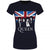 Front - Queen Womens/Ladies Vintage Union Jack Cotton T-Shirt