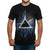 Front - Pink Floyd Unisex Adult Dark Side Of The Moon Paint Splatter T-Shirt