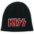 Front - Kiss Unisex Adult Red On White Logo Beanie