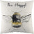 Front - Evans Lichfield Bee Happy Cushion Cover