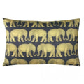 Navy - Front - Paoletti Parade Elephant Cushion Cover