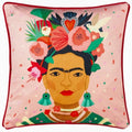 Front - Kate Merritt Frida Illustration Cushion Cover