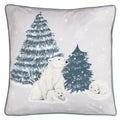 Front - Furn Arcticus Fleece Polar Bear Cushion Cover