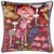 Front - Furn Amanita Piping Detail Velvet Mushrooms Cushion Cover