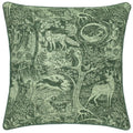 Front - Furn Winter Woods Chenille Animals Cushion Cover