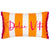 Front - Furn Dolce Vita Velvet Stripe Cushion Cover