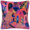 Front - Furn Eivissa Velvet Embroidered Cushion Cover