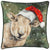 Front - Evans Lichfield Piped Sheep Christmas Cushion Cover