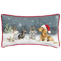 Front - Evans Lichfield Piped Dog Christmas Cushion Cover