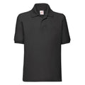 Front - Fruit of the Loom Childrens/Kids 65/35 Plain Pique Polo Shirt