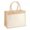 Front - Westford Mill Jute Pocket Shopper Bag
