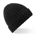 Front - Beechfield Unisex Chunky Ribbed Winter Beanie Hat